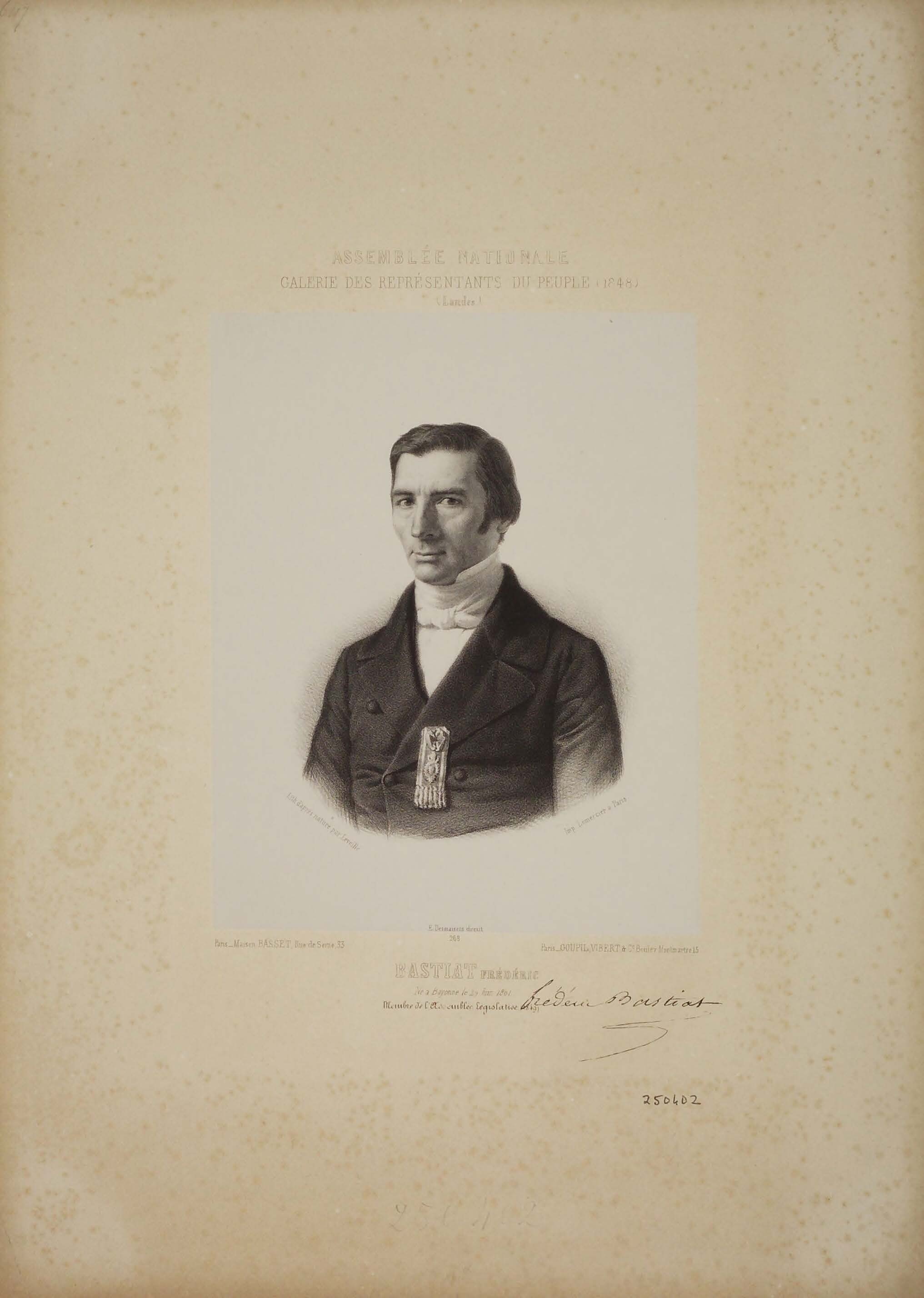 Frédéric Bastiat in 1848