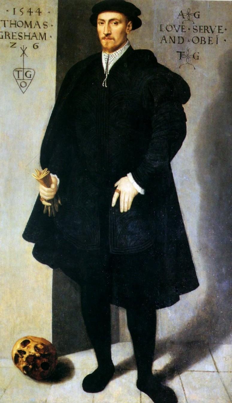 Portrait of Thomas Gresham, 1544, aged 26